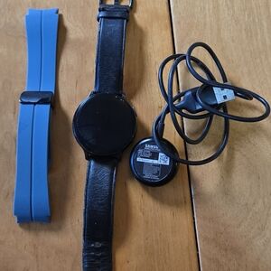 Samsung Smartwatch Black and Blue with Minimalist Design